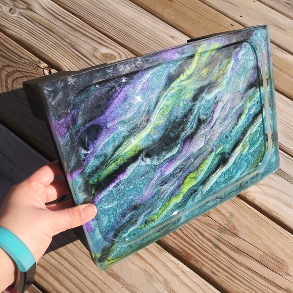 CUSTOM Pet Feeding Station Elevated Wood Art - Picture 4 of 17